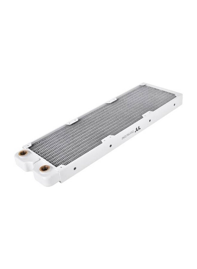 ثيرمال تيك Pacific SR360 Radiator, 28mm Thick, 3x 120mm fans Compatible, 17 FPI Copper Fins, 12 Flats Tubes, Detachable Side Panels, Snow | CL-W413-CU00WT-A  - Image 1