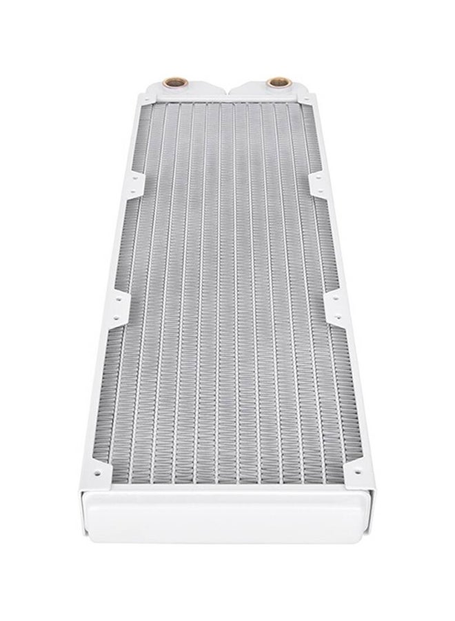 ثيرمال تيك Pacific SR360 Radiator, 28mm Thick, 3x 120mm fans Compatible, 17 FPI Copper Fins, 12 Flats Tubes, Detachable Side Panels, Snow | CL-W413-CU00WT-A  - Image 3