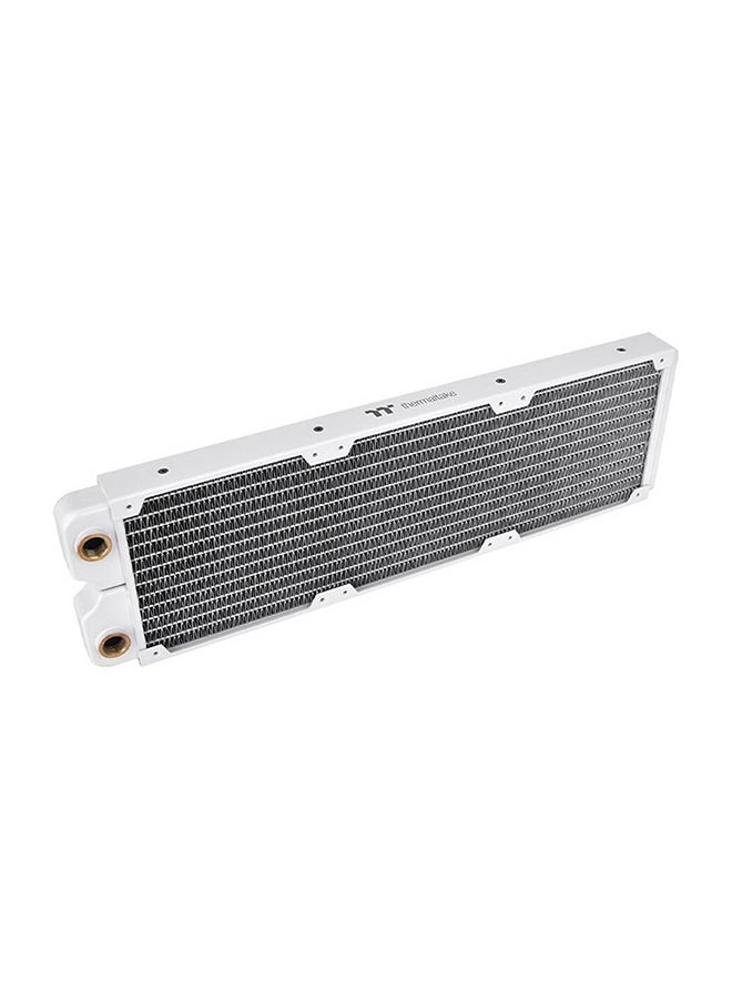 ثيرمال تيك Pacific SR360 Radiator, 28mm Thick, 3x 120mm fans Compatible, 17 FPI Copper Fins, 12 Flats Tubes, Detachable Side Panels, Snow | CL-W413-CU00WT-A  - Image 2