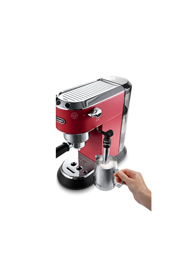 De'Longhi Dedica Style Pump Espresso Machine (Bundle) 1.1 L 1350 W EC685.R+KG79 Red + Black - Image 4