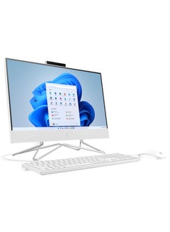 HP 200 G4 22 All-in-one Desktop With 21.5-Inch Display, Core i5-1235U Processor/8GB RAM/256GB SSD/Intel UHD Graphics/DOS(Without Windows) English/Arabic White  - Image 2