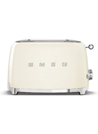 محمصة خبز Smeg TSF01CRUK، طراز ريترو 50's، 2 شريحة، 6 مستويات للتحمير، فتحات خبز واسعة، وظائف إزالة التجمد وإعادة التسخين، صينية فتات قابلة للإزالة، كريمي، ضمان لمدة سنة واحدة 100 W TSF01CRUK - pnsku/N70085009V/45/_/1718174026/0e7340da-81bf-420b-958e-2f90eff9994d