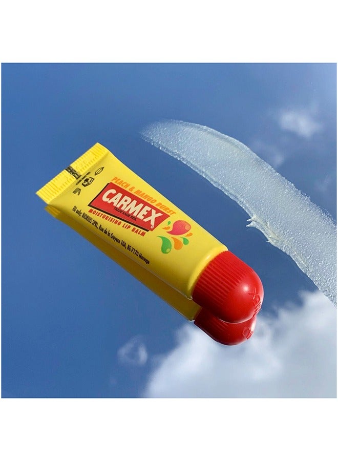 CARMEX Peach & Mango Lip Balm Tube 10 gram  - Image 5