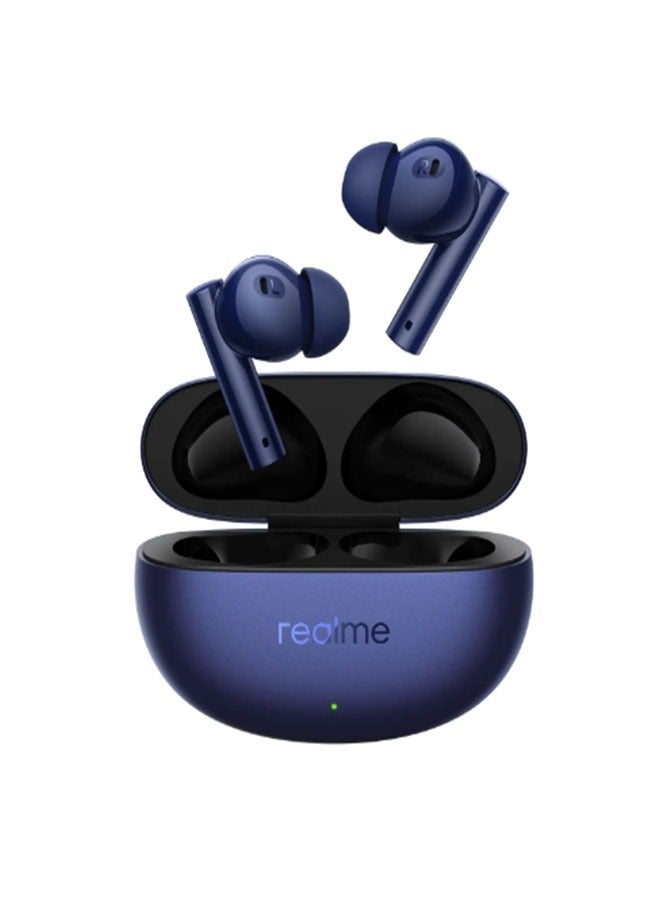 ريل مي Realme Buds Air 5 Blue TWS سماعة أذن 50 ديسيبل إلغاء الضوضاء النشط عمر البطارية 38 ساعة IPX5 بلوتوث 5.3 سماعة رأس  - Image 1