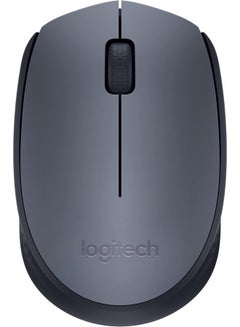 Logitech M170 Wireless Mouse, 2.4 GHz With USB Mini Receiver, Optical Tracking, 12-Months Battery Life, Ambidextrous PC/Mac/Laptop Grey/Black  - Image 1