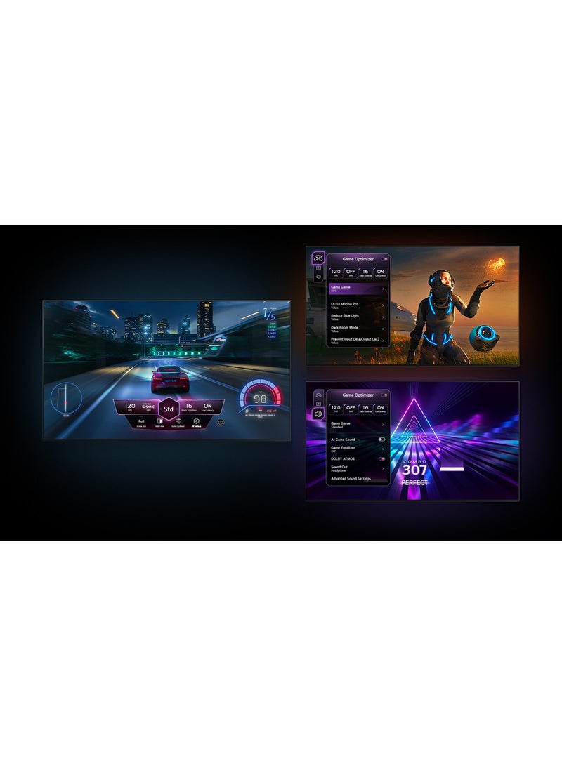 55 inch 4K OLED TV With Dolby Vision, HDR10 With 2.0 Channel 600 Watts Soundbar, Bluetooth, USB, FM Radio OLED55CS3VA+SOUNDBAR Black