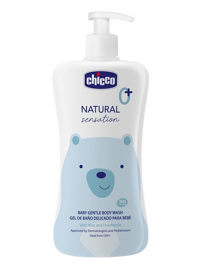 Chicco - Natural Sensation Baby Gentle Body Wash No Tears 500ml, 0 Months+ - Image 1