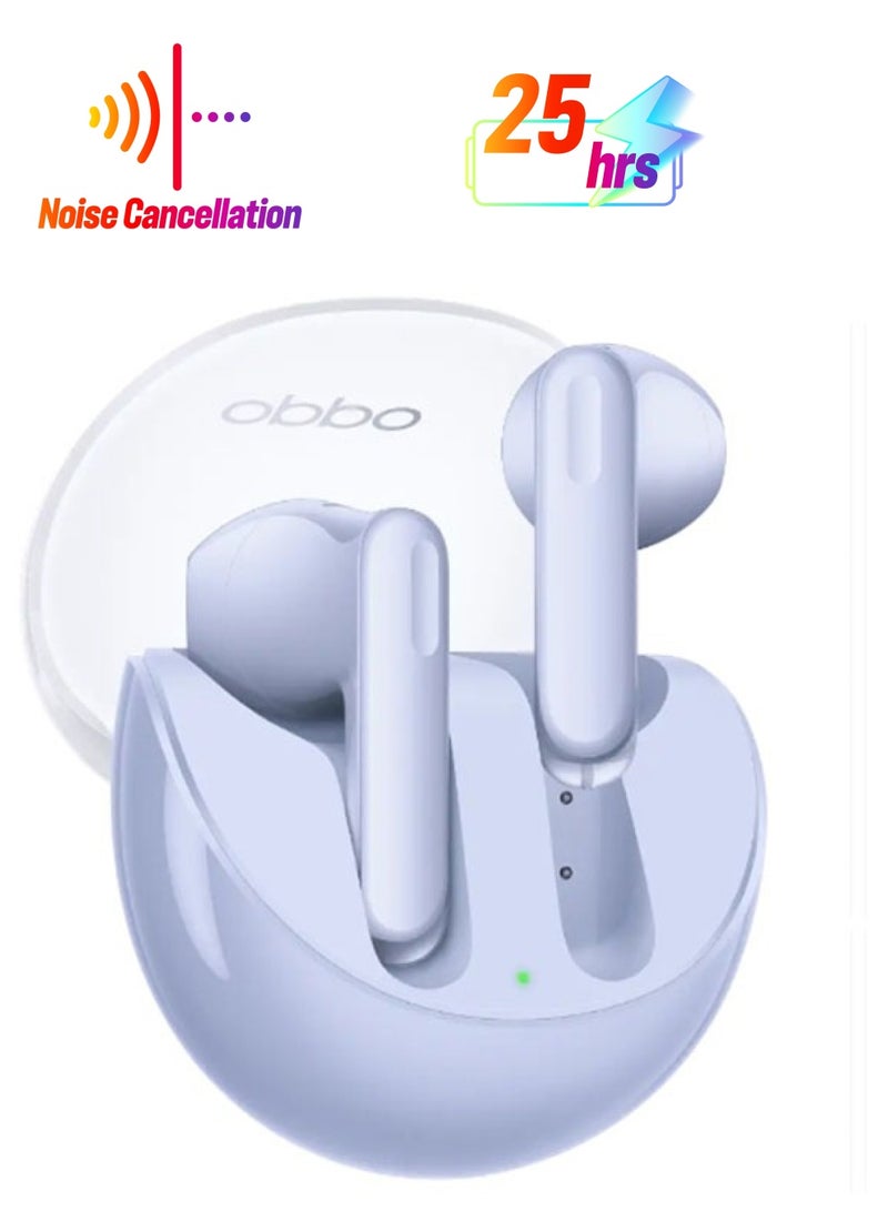 OPPO Enco Air 3 Purple Wireless Headphone Bluetooth 5.3 IP54 Dust And Water Resistance 13.4mm Large Composite Driver Purple  - Image 1