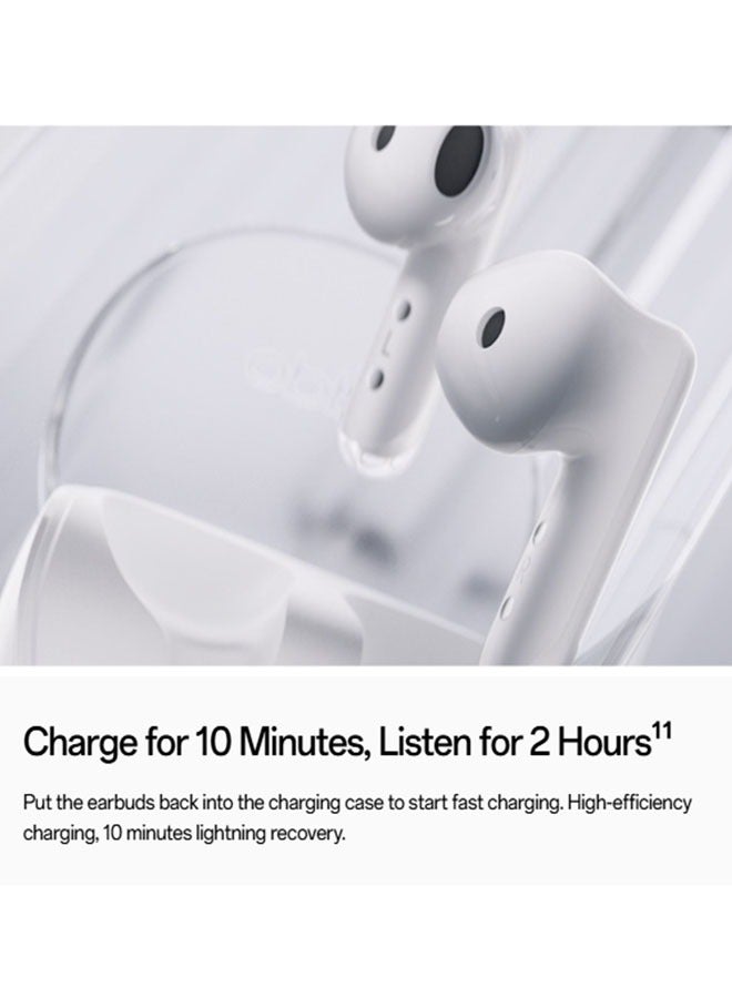 OPPO Enco Air 3 White Wireless Headphone Bluetooth 5.3 IP54 Dust and Water Resistance 13.4mm Large Composite Driver White  - Image 5
