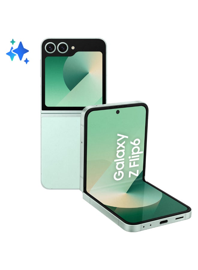 سامسونج هاتف Galaxy Z Flip 6 ثنائي الشريحة وذاكرة وصول عشوائي (RAM) سعة 12 جيجابايت وذاكرة داخلية 256 جيجابايت يدعم تقنية 5G - إصدار الشرق الأوسط 