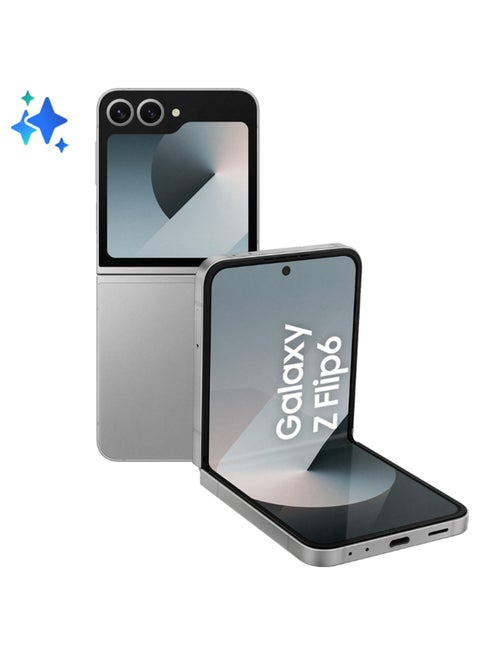 Galaxy Z Flip 6 Single SIM + eSIM Silver Shadow 12GB RAM 256GB 5G - Middle East Version