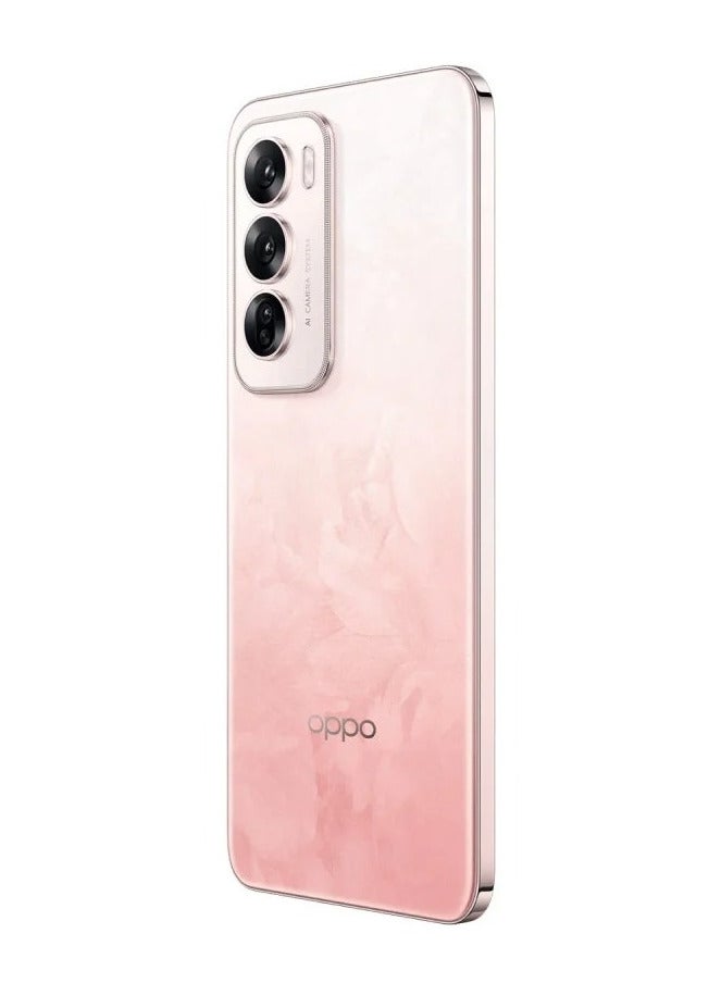 OPPO - Reno12 AI Imaging Smartphone, 12GB RAM + 512GB Storage, Dimensity 8250 Star Speed Flagship Chip, Four-Curve Soft-Edge Straight Screen, Soft Peach China Version - Image 1