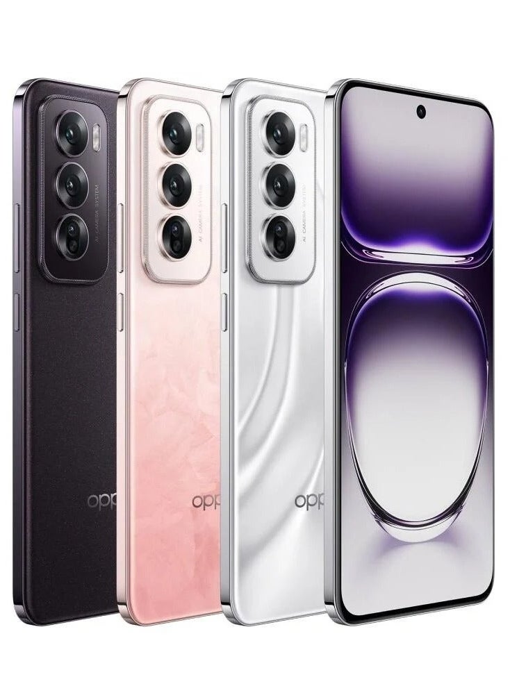 OPPO - Reno12 AI Imaging Smartphone, 12GB RAM + 512GB Storage, Dimensity 8250 Star Speed Flagship Chip, Four-Curve Soft-Edge Straight Screen, Soft Peach China Version - Image 1