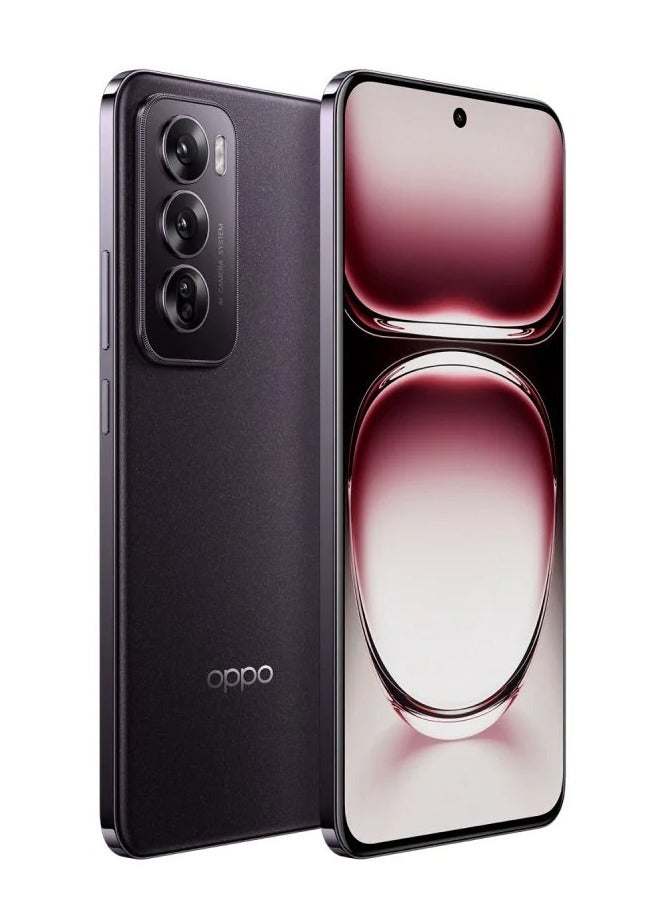 OPPO - Oppo Reno 12 Dual SIM Matte Brown/ Black brown 12GB RAM 256GB 5G - International Version - Image 1