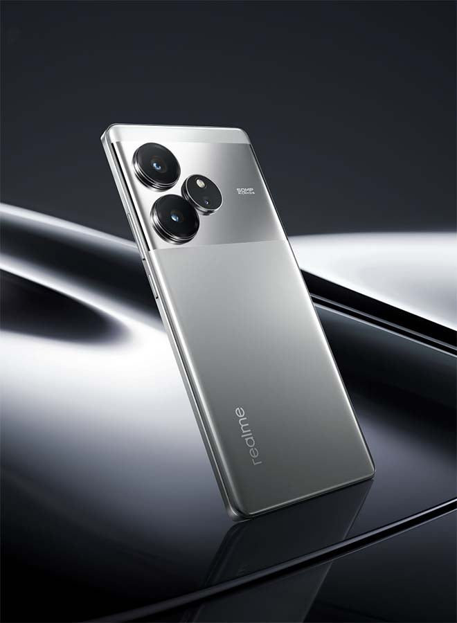 realme - GT6 Dual SIM Fluid Silver 12+12GB RAM 256GB 5G - Middle East Version - Image 1