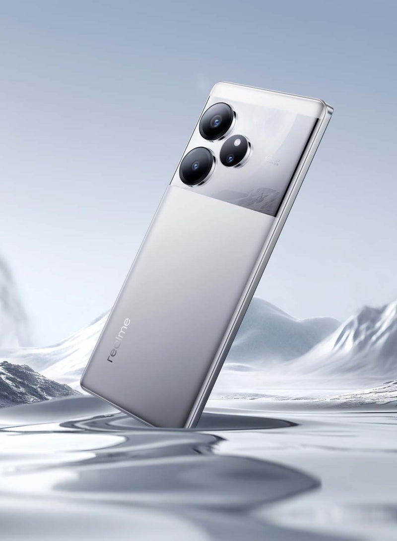 realme - GT6 Dual SIM Fluid Silver 12+12GB RAM 256GB 5G - Middle East Version - Image 1
