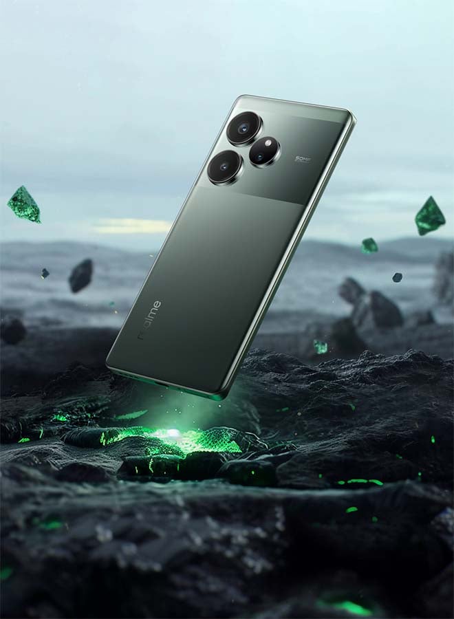 realme - GT6 Dual SIM Razor Green 16+12GB RAM 512GB 5G - Middle East Version - Image 1