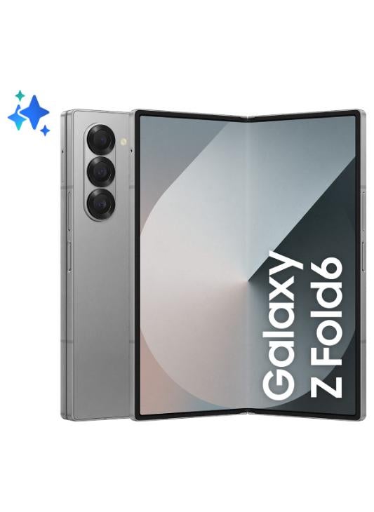 Samsung Galaxy Z Fold 6 5G Dual SIM Silver Shadow 12GB RAM 256GB - Middle East Version - Image 1