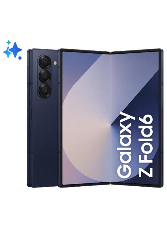Samsung Galaxy Z Fold 6 Single SIM + eSIM Navy 12GB RAM 512GB 5G - Middle East Version - Image 1
