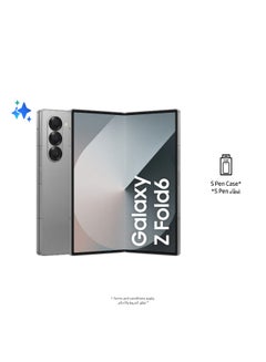Samsung Galaxy Z Fold 6 Single SIM + eSIM Silver Shadow 12GB RAM 1TB 5G - Middle East Version  - Image 3