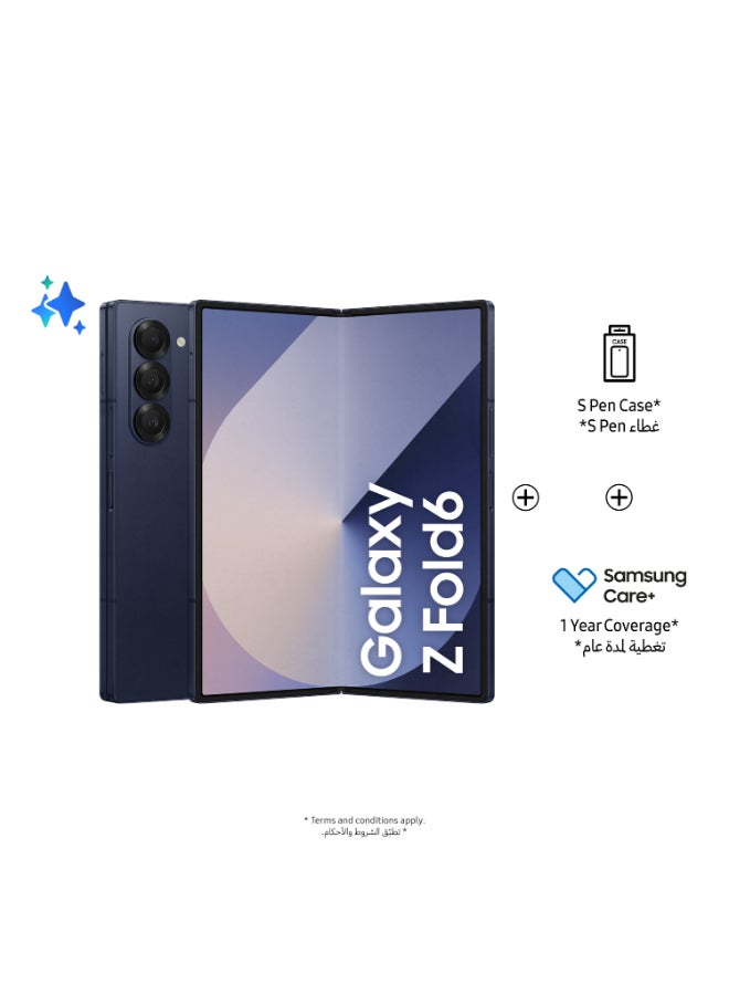 سامسونج Galaxy Z Fold 6 Dual SIM Navy 12GB RAM 1TB 5G With Gift - Middle East Version  - Image 1