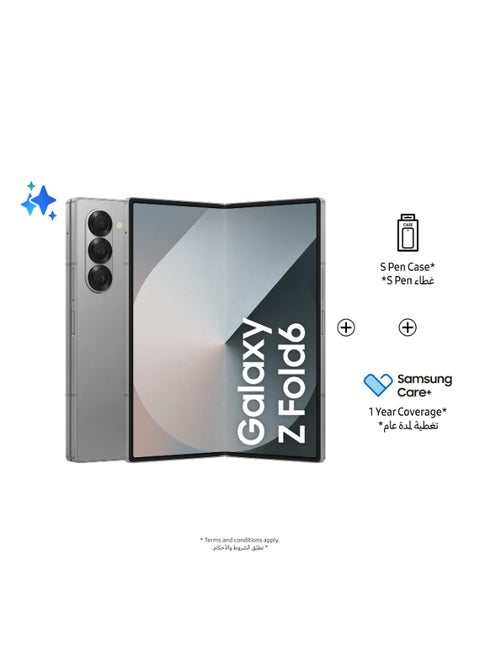 Galaxy Z Fold 6 Dual SIM Silver Shadow 12GB RAM 1TB 5G With Gift - Middle East Version