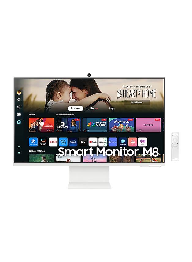 Samsung 32 inch M80D Smart Monitor, 4K UHD VA Display, 60Hz Refresh Rate, 4ms (GtG) Response Time, Wi-Fi 5 & BT 5.2 Connectivity, Built-In Speaker, Tizen Operating System | LS32DM801UMXUE White - Image 1