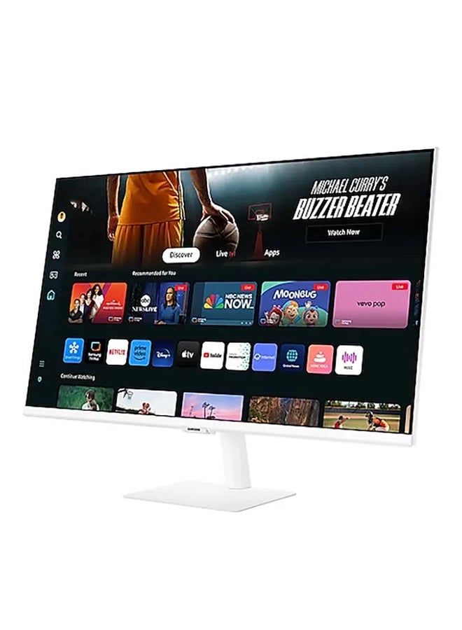 Samsung - 32 inch M7 M70D Smart Monitor 4K UHD VA Display, 60Hz Refresh Rate, 4ms (GtG) Response Time, WiFi 5 & BT 5.2 Connectivity, Built-In Speakers, Tizen Operating System | LS32DM703UMXUE White - Image 1