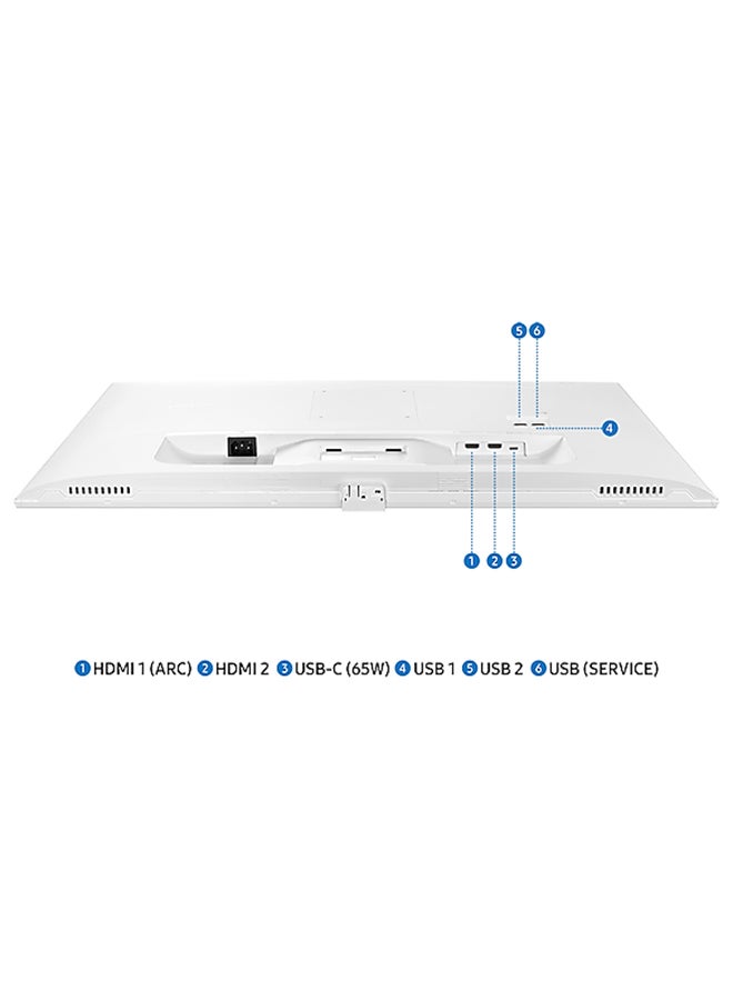 Samsung - 32 inch M7 M70D Smart Monitor 4K UHD VA Display, 60Hz Refresh Rate, 4ms (GtG) Response Time, WiFi 5 & BT 5.2 Connectivity, Built-In Speakers, Tizen Operating System | LS32DM703UMXUE White - Image 1