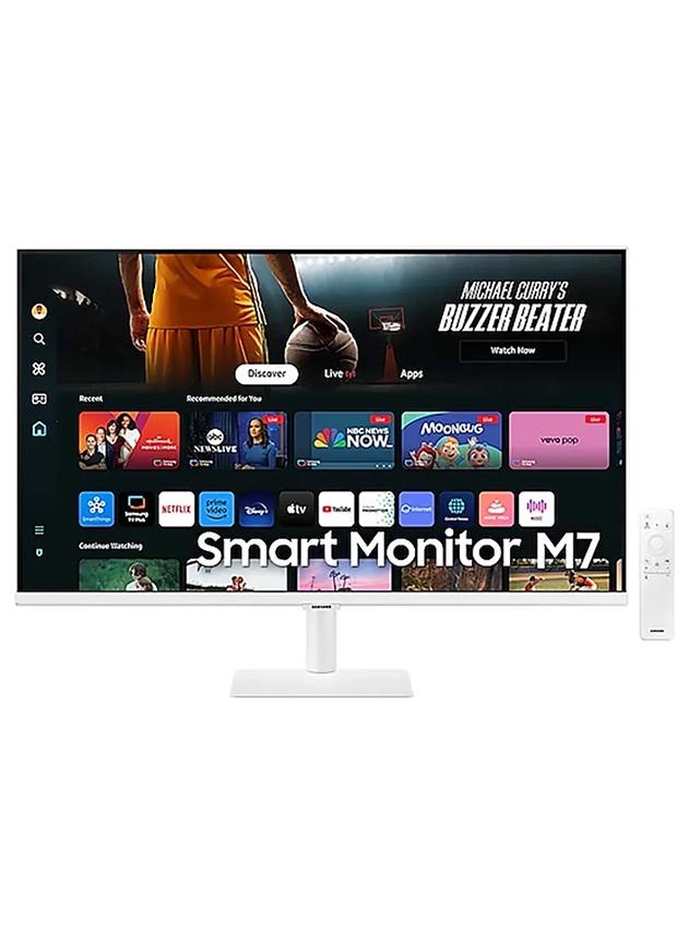 Samsung 32 inch M7 M70D Smart Monitor 4K UHD VA Display, 60Hz Refresh Rate, 4ms (GtG) Response Time, WiFi 5 & BT 5.2 Connectivity, Built-In Speakers, Tizen Operating System | LS32DM703UMXUE White - Image 1