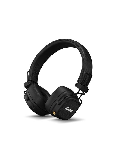 Major V Bluetooth Headphones - Foldable Wireless Headphones Bluetooth With 100+ Hours Of Playtime Black