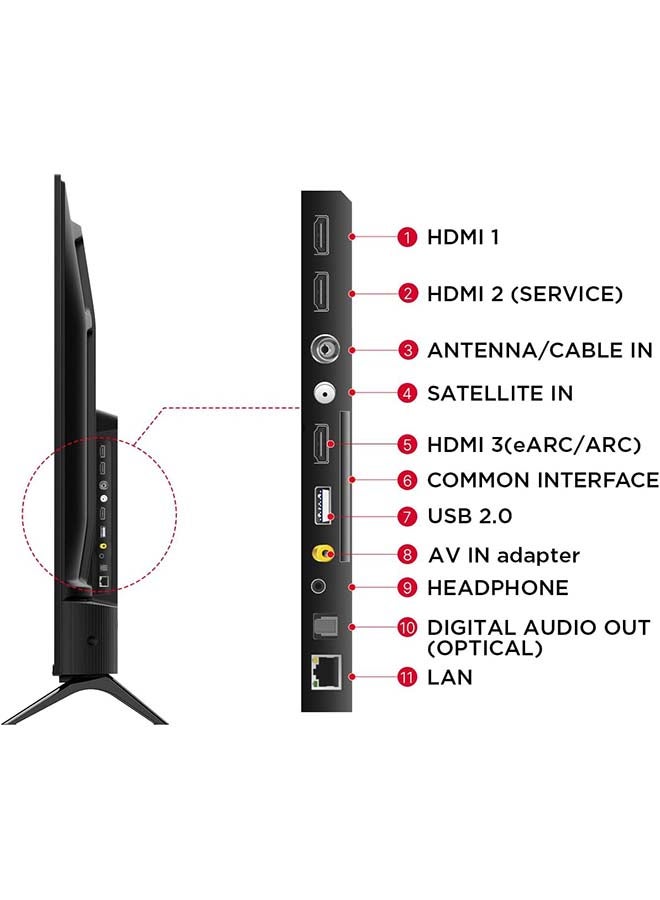 TCL - 43 Inch 4K UHD Smart Google TV, HDR 10, Dolby Audio, Dynamic Color Enhancement, Metallic Bezel-less Design (2024 Model) 43P61B Black - Image 1
