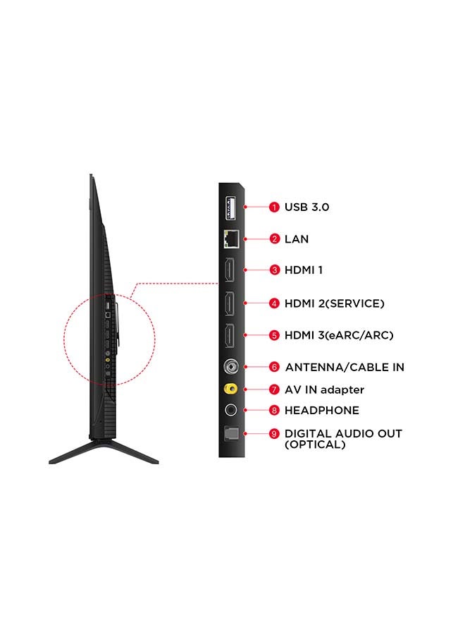 55 Inch 4K QLED Pro Smart Google TV, HDR 10+, Dolby Vision Atmos, 120Hz VRR+120Hz DLG, ONKYO 2.1ch, Slim & Uni-body Design (2024 Model) 55C655 Black 55C655 Black