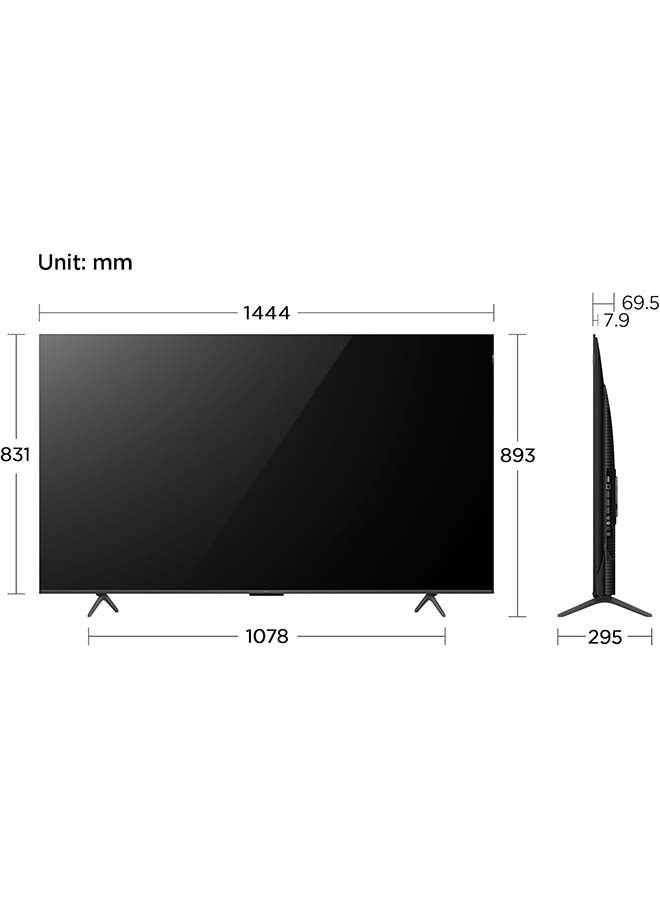 TCL 65 Inch 4K QLED Pro Smart Google TV, HDR 10+, Dolby Vision Atmos, 120Hz VRR+120Hz DLG, ONKYO 2.1ch, Slim & Uni-body Design (2024 Model) 65C655 Black 65C655 Black  - Image 3