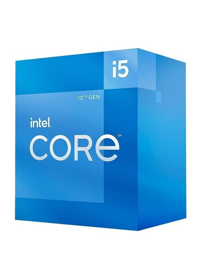 إنتل - معالج سطح المكتب Core i5-12400 من الجيل الثاني عشر Alder Lake، تردد أساسي 2.5 جيجا هرتز، 6 نوى، مقبس LGA 1700، طاقة أساسية 65 وات، Intel UHD Graphics 730، صندوق 12 خيط - Image 1
