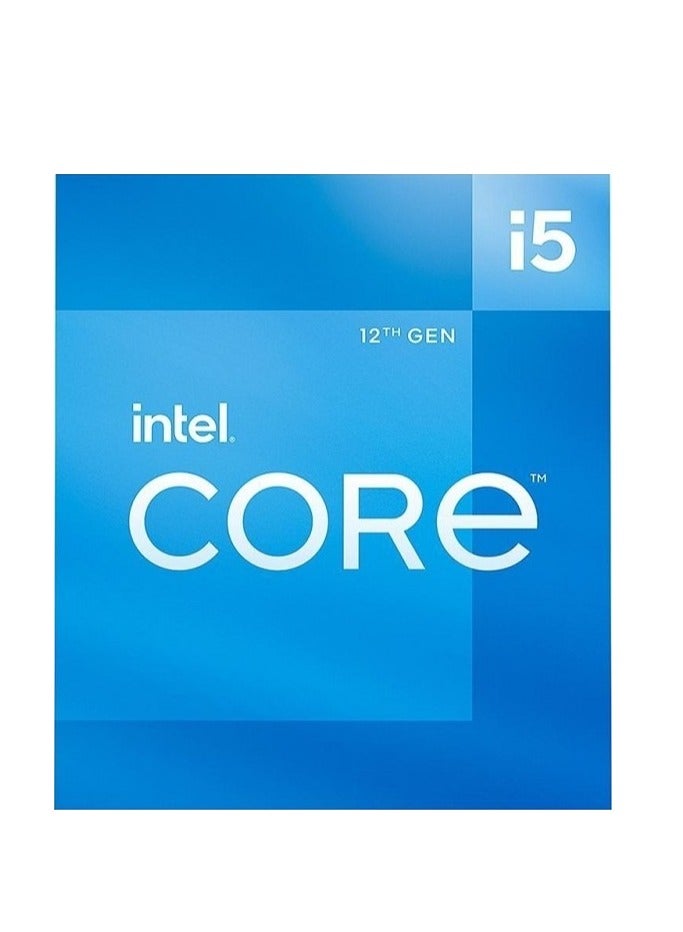 إنتل - معالج سطح المكتب Core i5-12400 من الجيل الثاني عشر Alder Lake، تردد أساسي 2.5 جيجا هرتز، 6 نوى، مقبس LGA 1700، طاقة أساسية 65 وات، Intel UHD Graphics 730، صندوق 12 خيط - Image 1
