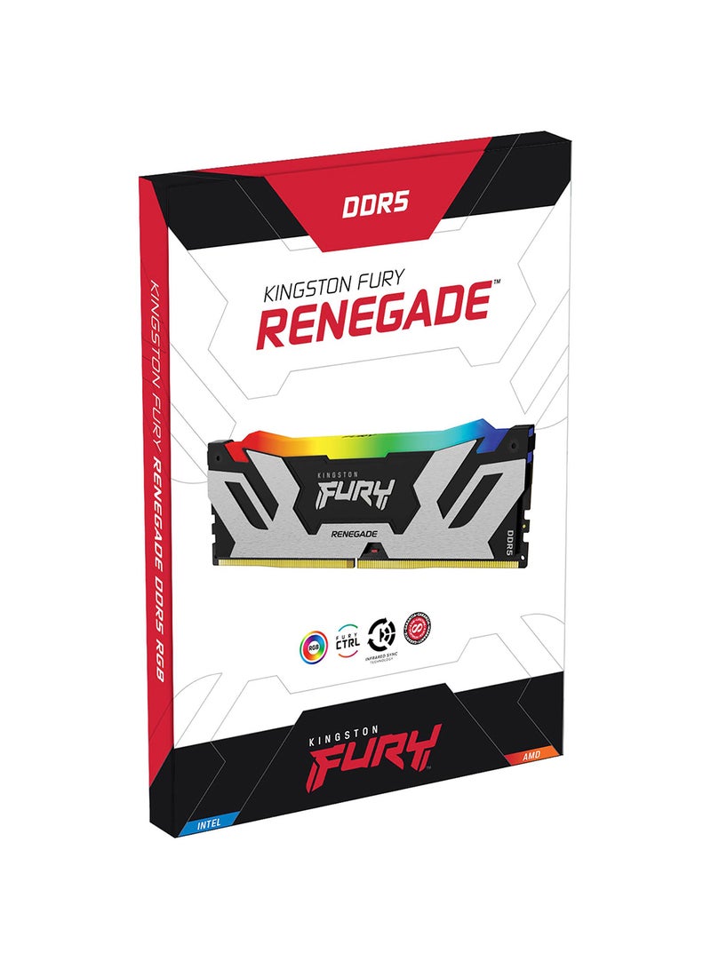 كينغستون ذاكرة سطح المكتب Fury Beast 64GB (2x32GB Kit) DDR5، 6000MT/s، زمن انتقال CL32 DIMM Cas، Intel XMP 3.0، تقنية المزامنة بالأشعة تحت الحمراء، استقرار رفع تردد التشغيل، أسود | KF560C32RSAK2-64  - Image 3