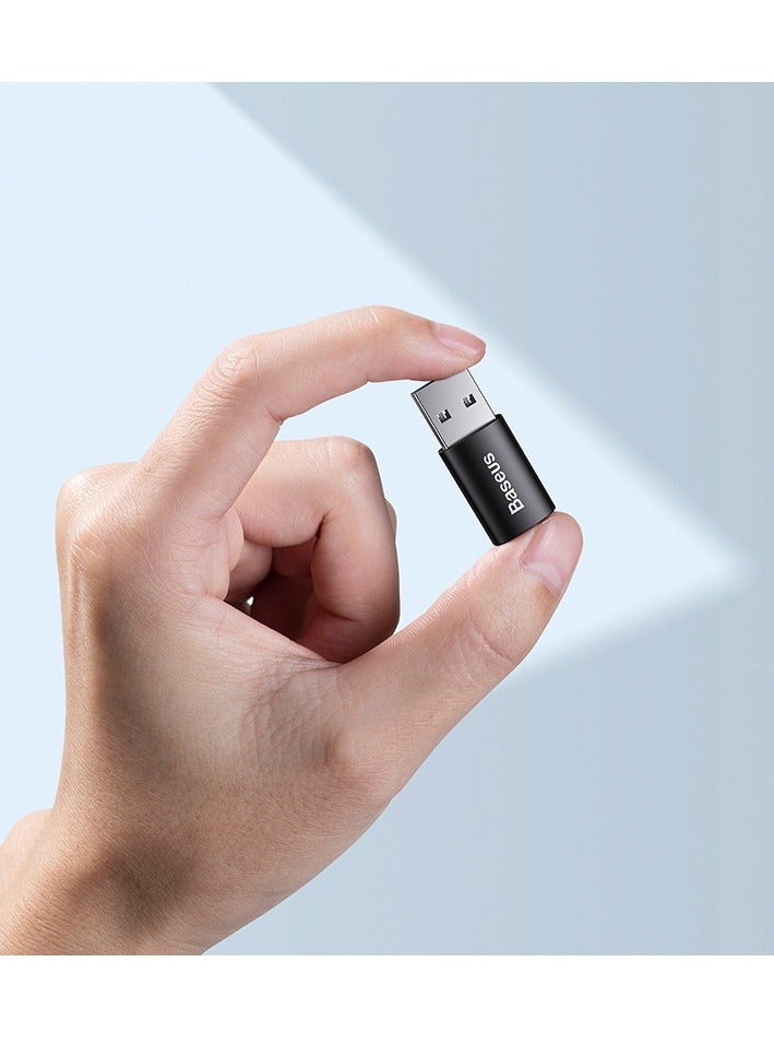 Baseus - USB C to USB Adapter USB 3.1 Female to USB C Converter Gen1 【10Gbps Data Transmission】 Type C Adapter Compatible with Samsung S24 Ultra/iPhone 15/ MacBook Pro/iPad Pro/Laptops/Huawei/Xiaomi and More Black - Image 1