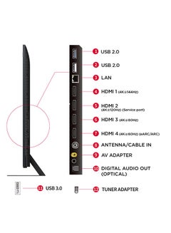 تلفزيون جوجل الذكي 75 بوصة 4K QD-Mini LED، HDR 3500nits، ONKYO 2.2.2ch، 144 هرتز VRR+240 هرتز DLG، Imax المحسن، تصميم نحيف للغاية (موديل 2024) - pnsku/N70085465V/45/_/1726064034/880c39c7-f05c-462b-b575-46529ca369fe