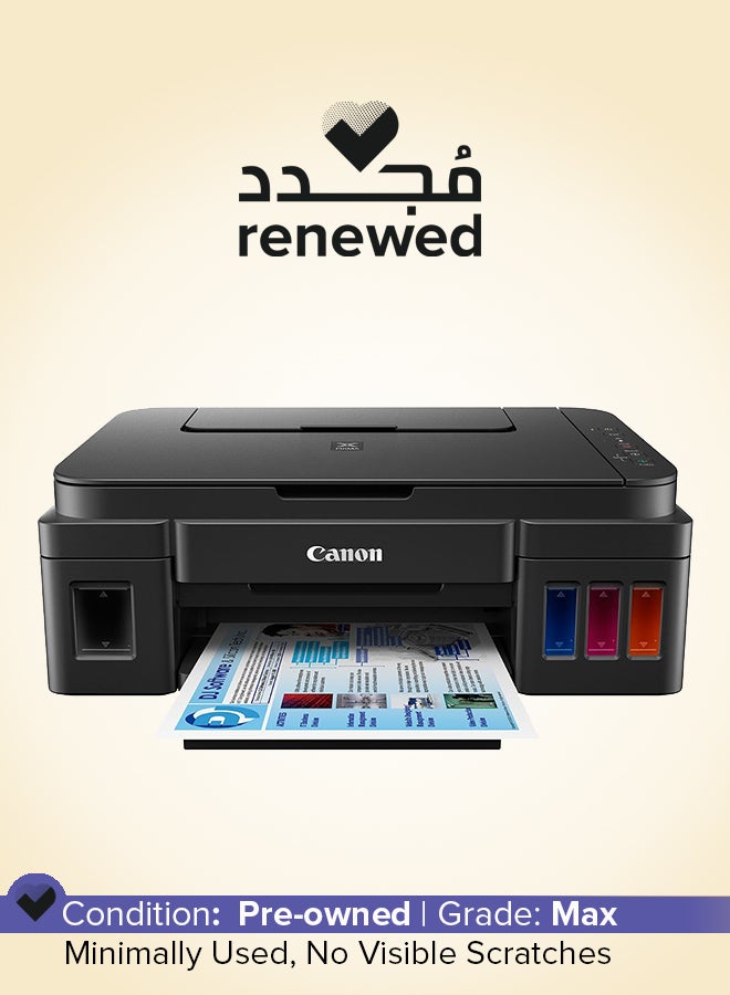 كانون متجدد - طابعة Inkjet CISS مع خاصية الطباعة والنسخ والمسح الضوئي عبر WIFI - Image 1