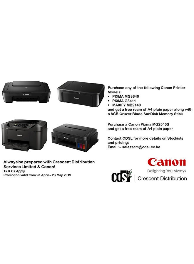 Canon - Renewed - Pixma Multifunction All-In-One Printer Black - Image 1