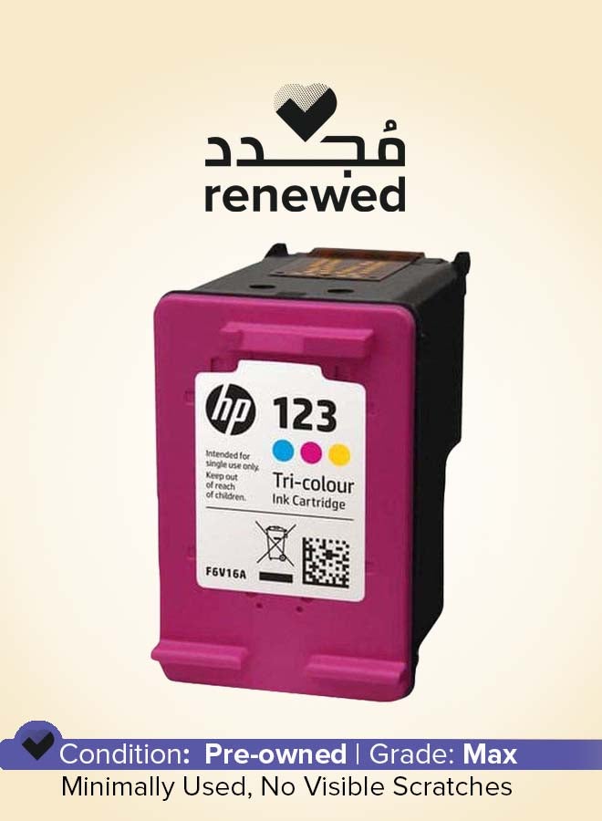 HP Renewed - 123 Tri-Color Original Ink Cartridge Magenta/Yellow/Cyan - Image 1