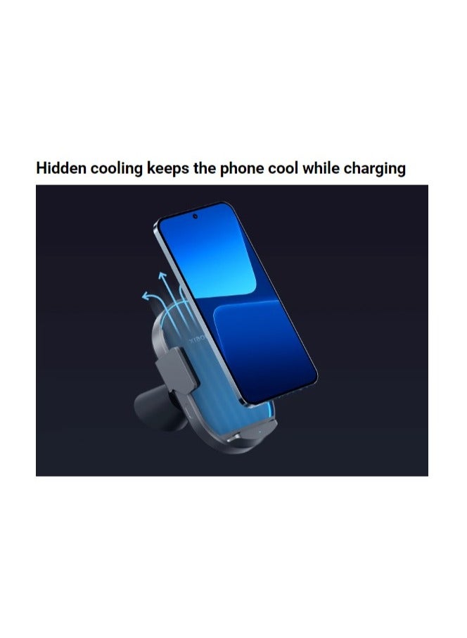 Xiaomi - 50W Wireless Car Charger | Integrated Cooling And Lighting | Supports Fast Charging-Max 50 W Output Black - Image 1