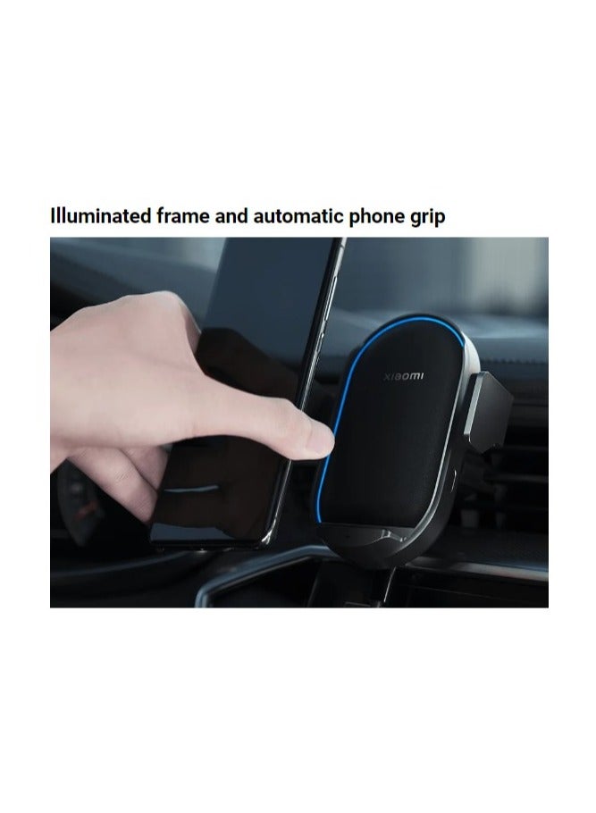 Xiaomi - 50W Wireless Car Charger | Integrated Cooling And Lighting | Supports Fast Charging-Max 50 W Output Black - Image 1