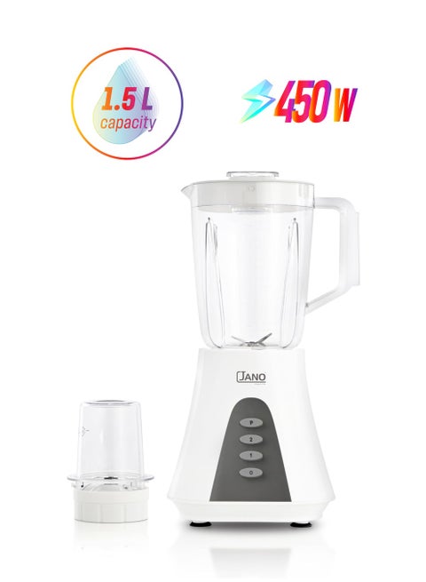 خلاط كهربائي مع مطحنة بسرعتين ومفتاح تحكم 1.5 L 450 W JN06005