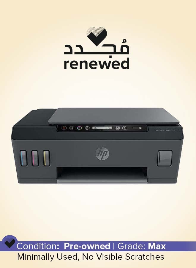 HP - Renewed - Smart Tank 515 Wireless All In One Printer Grey - Image 1