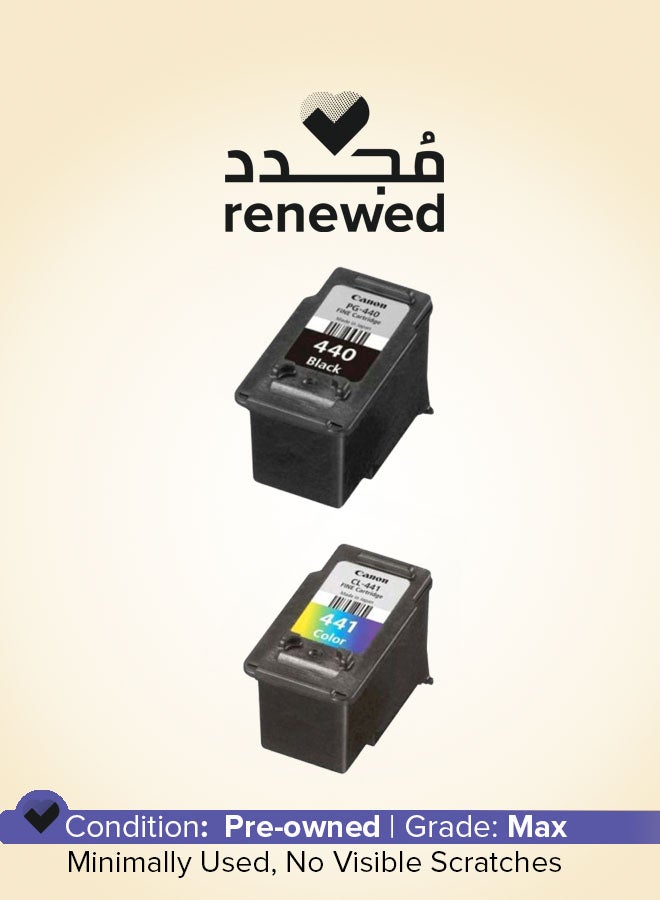 Canon Renewed - 2-Piece Ink Toner Cartridge 440 Black/441 - Image 1
