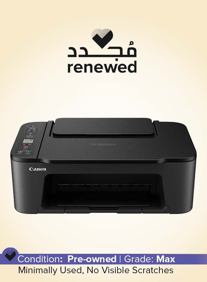 Canon Renewed - PIXMA TS3440 Wireless Colour All-in-One Inkjet Photo Printer Black  - Image 1