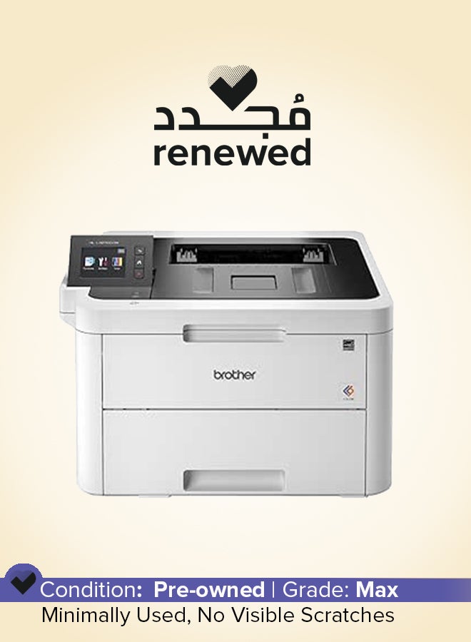 brother Renewed - HL-3270CDW Colour LED Printer With LCD Touchscreen White - Image 1