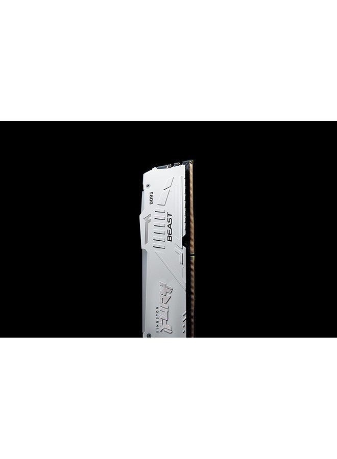 Kingston - FURY Beast White RGB 64GB (2x32GB) 6000MT/s CL36 DDR5 Expo DIMM | Infrared Syncing | FURY CTRL Software | Overclocking | Plug N Play | AMD Expo | Kit of 2 | KF560C36BWEAK2-64 - Image 1
